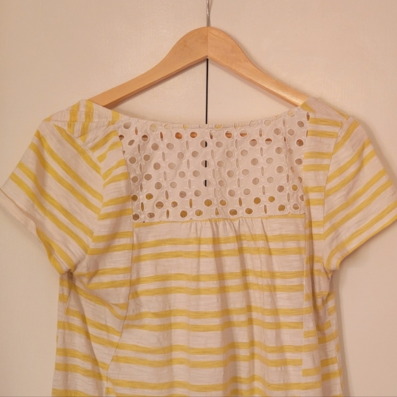 Meadow Rue Striped Eyelet Top - Picture 6 of 6